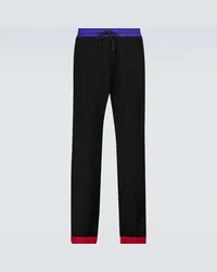 Moncler Pantaloni in pile di misto lana Nero