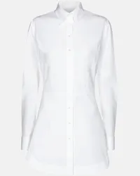 Alaïa Alaïa Camicia in popeline di cotone Bianco