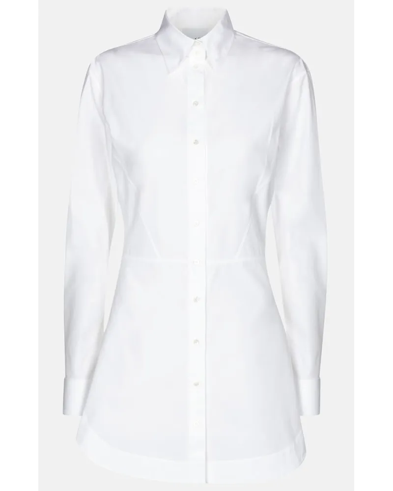Alaïa AlaÃ¯a Camicia in popeline di cotone Bianco