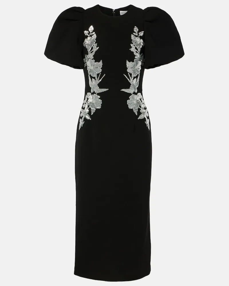 Rebecca Vallance Abito midi Monroe con paillettes Nero
