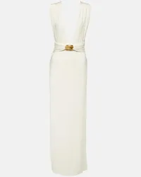 Tom Ford Abito lungo in jersey con cut-out Bianco