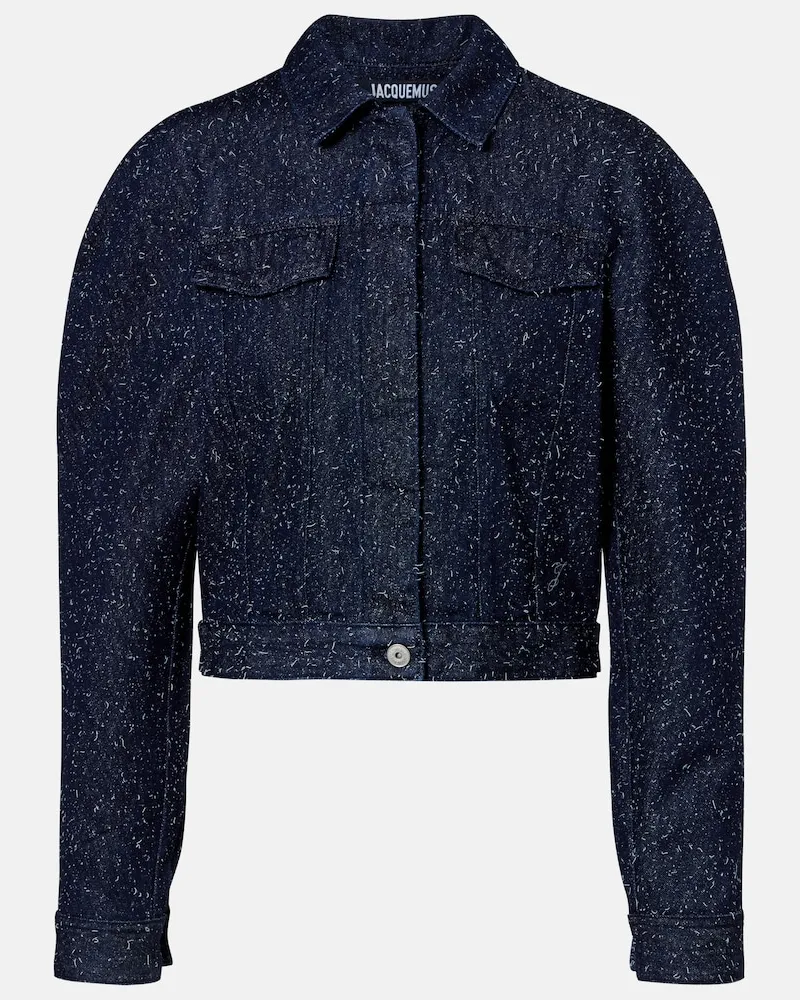 Jacquemus Giacca di jeans Ovalo de-NÃ®mes con ricamo Blu
