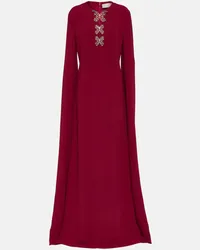 Elie Saab Abito lungo in crêpe Rosso