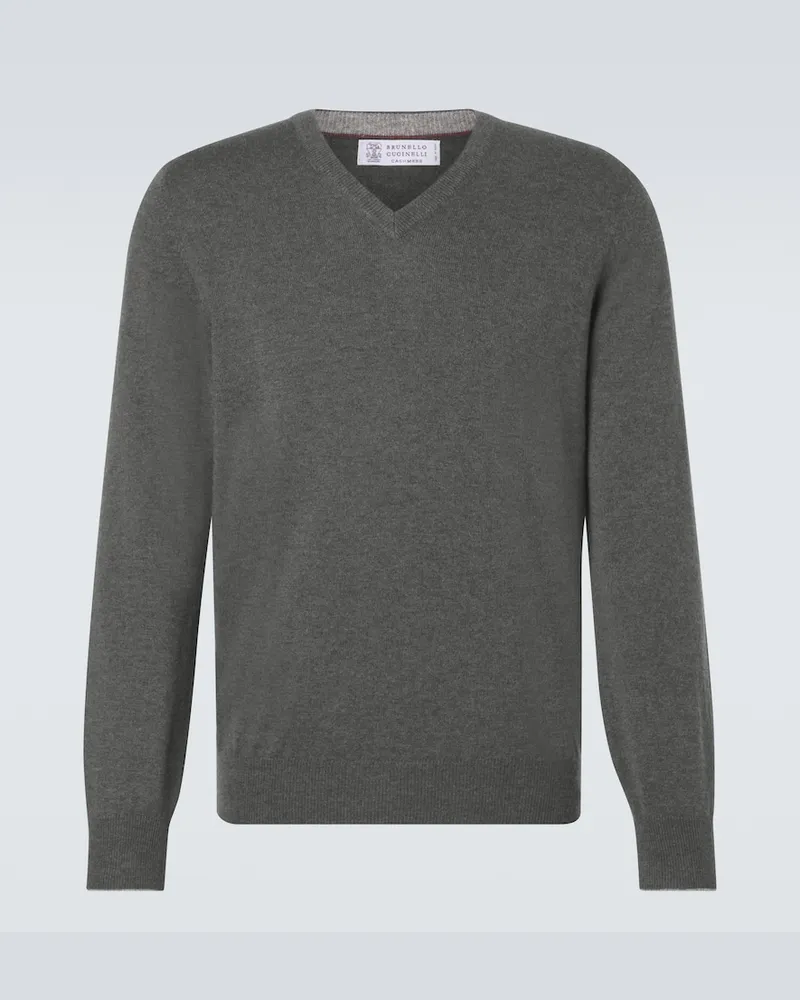Brunello Cucinelli Pullover in cashmere Verde