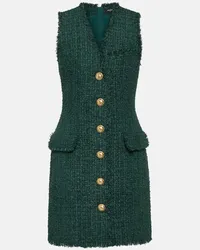 Balmain Miniabito in tweed Verde