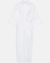 Max Mara Abito chemisier Eulalia in misto cotone Bianco