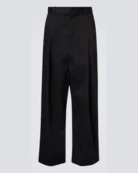 Loewe Pantaloni in cotone a vita bassa Nero