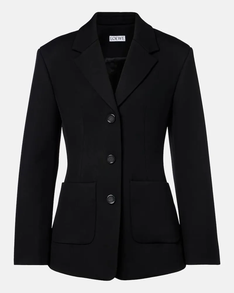 Loewe Giacca in misto lana Nero