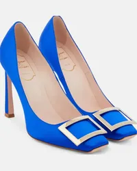 Roger Vivier Pumps Trompette in raso Blu