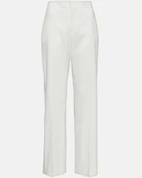 Isabel Marant Pantaloni a gamba larga Scarly Bianco