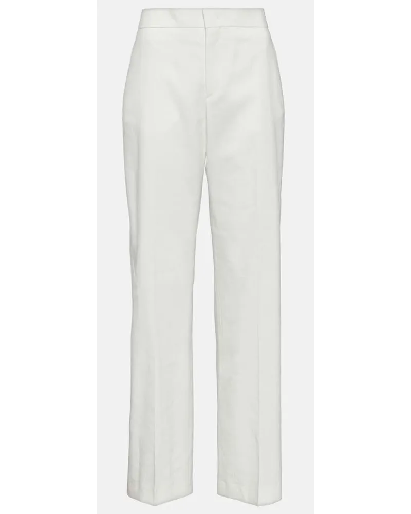 Isabel Marant Pantaloni a gamba larga Scarly Bianco