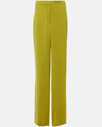 Max Mara Pantaloni regular Medusa in lana Verde