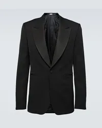 Alexander McQueen Blazer monopetto in lana Nero