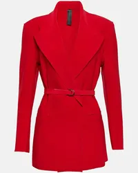 Norma Kamali Blazer doppiopetto in jersey Rosso