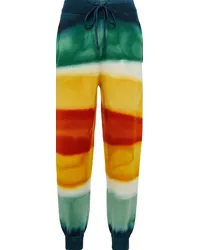 Alanui Pantaloni sportivi Paradise in misto lana a righe Multicolore