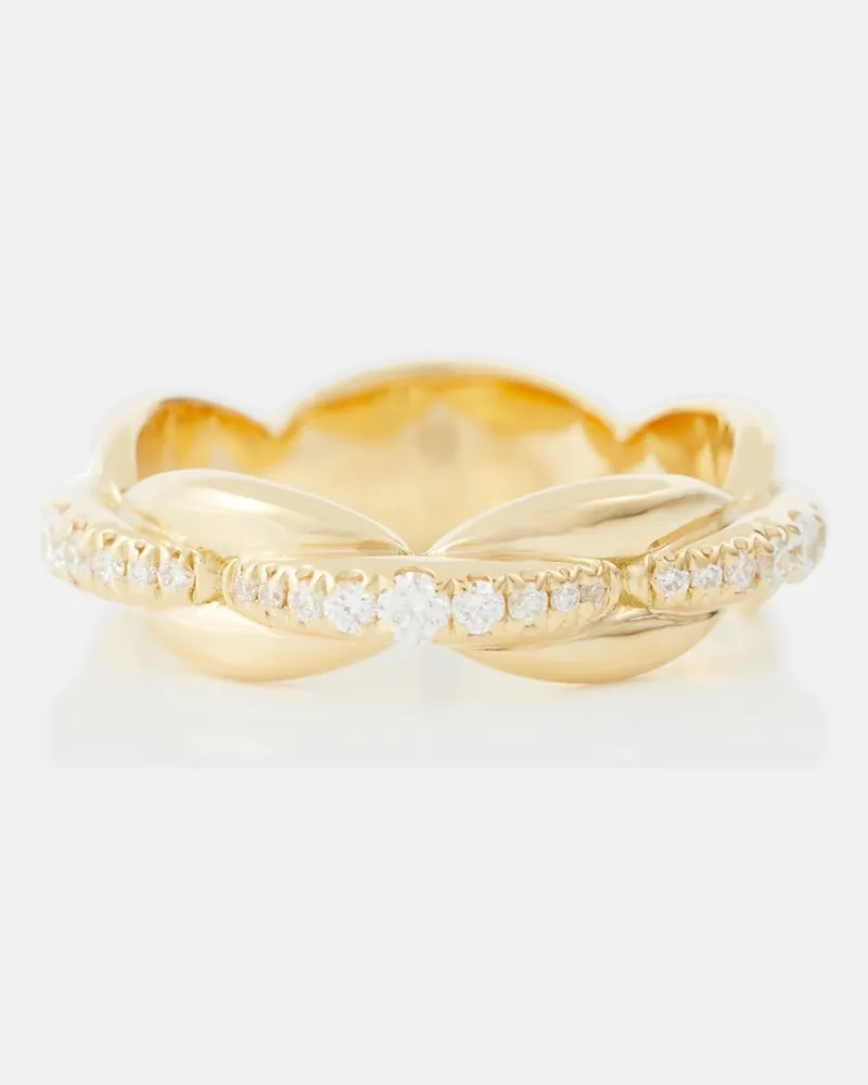 Melissa Kaye Anello Ada in oro 18Â kt con diamanti Oro