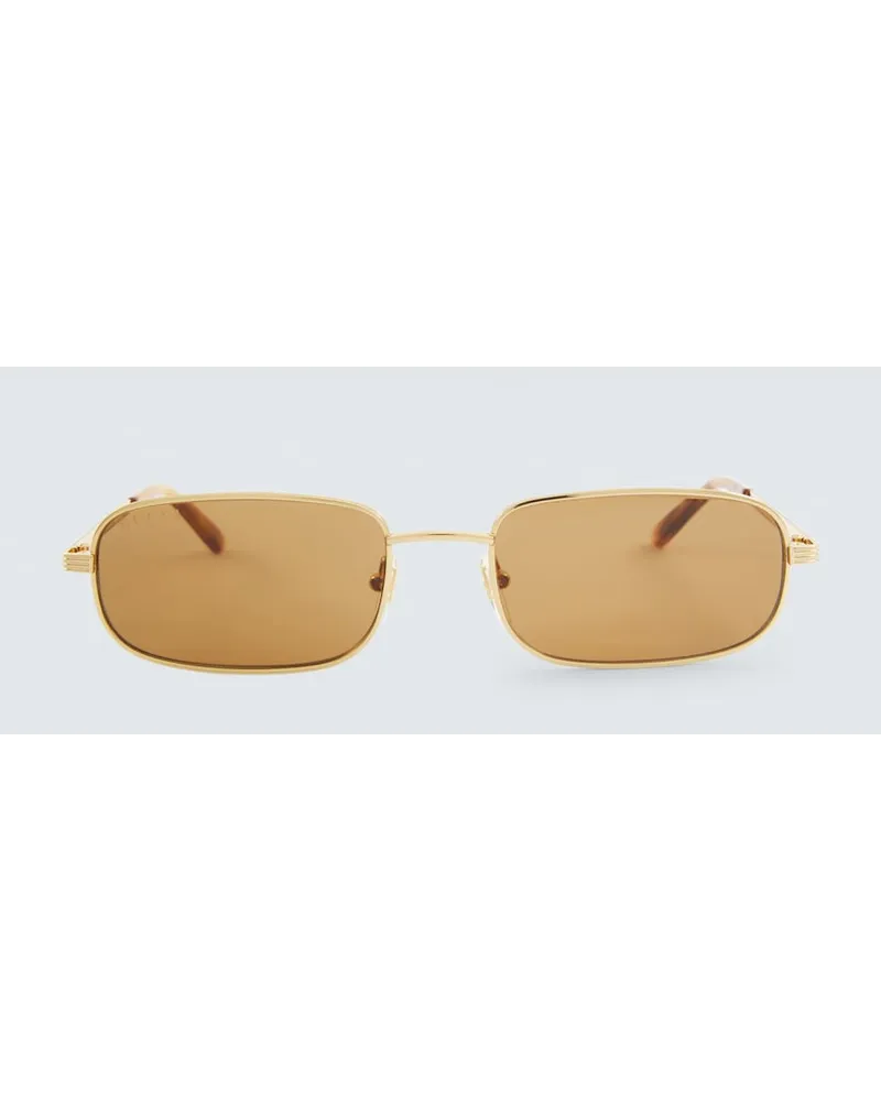 Gucci Occhiali da sole rettangolari Oro