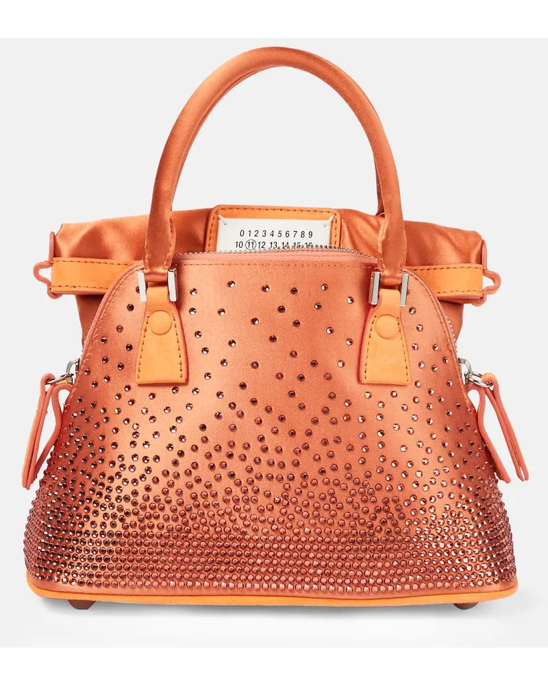 Maison Margiela Borsa a spalla 5AC Classique Micro in raso Rosa