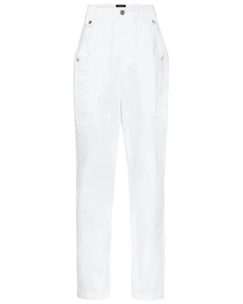 Isabel Marant Jeans Kerris a vita alta Bianco