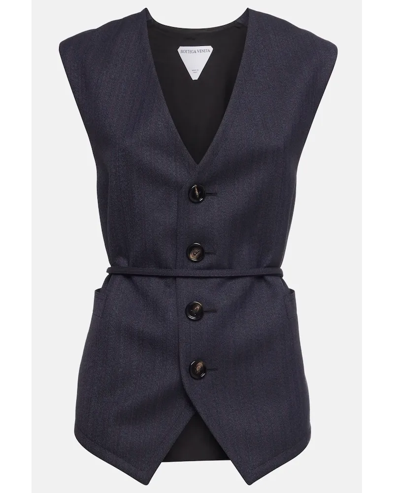 Bottega Veneta Gilet in lana Blu
