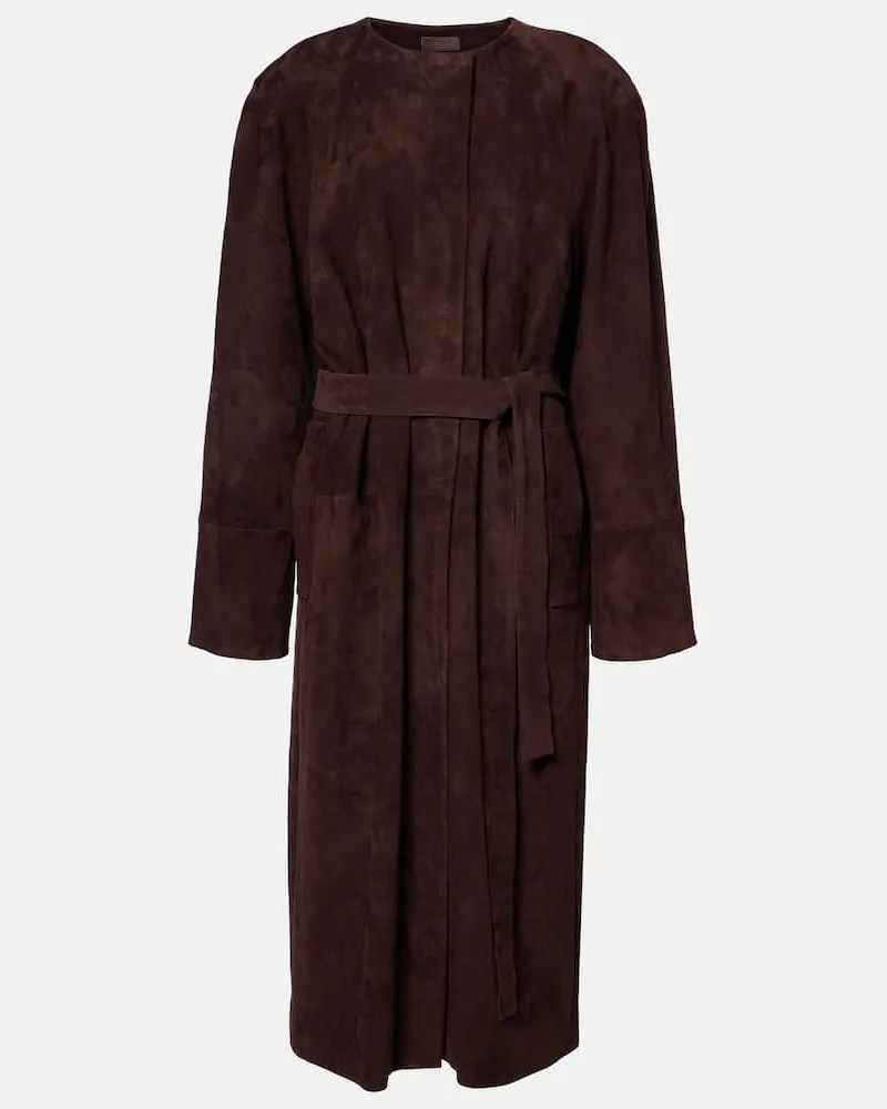Stouls Trench in suede Marrone