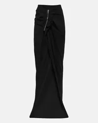 Rick Owens DRKSHDW - Gonna lunga in cotone Nero