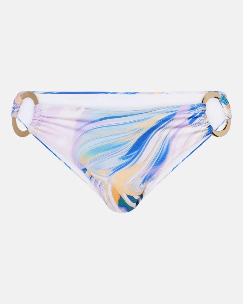 Alexandra Miro Slip bikini Tanga con stampa Multicolore