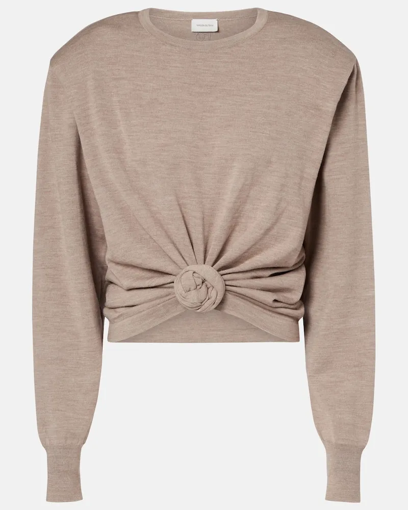 Magda Butrym Pullover in lana Beige