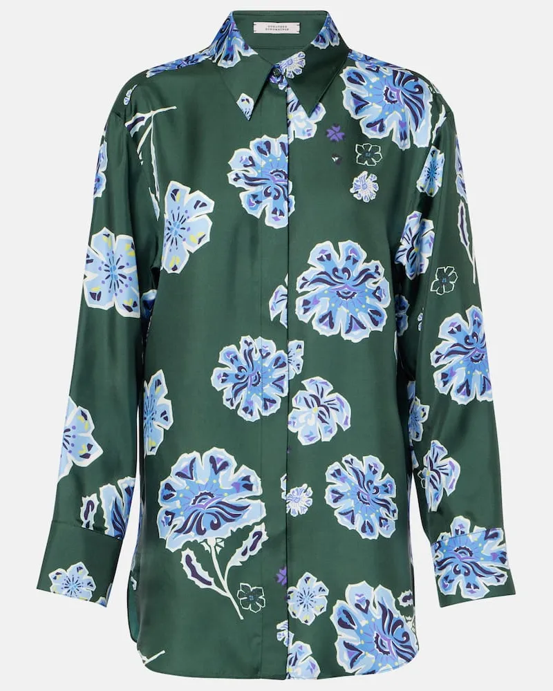 Dorothee Schumacher Camicia in seta con stampa Verde