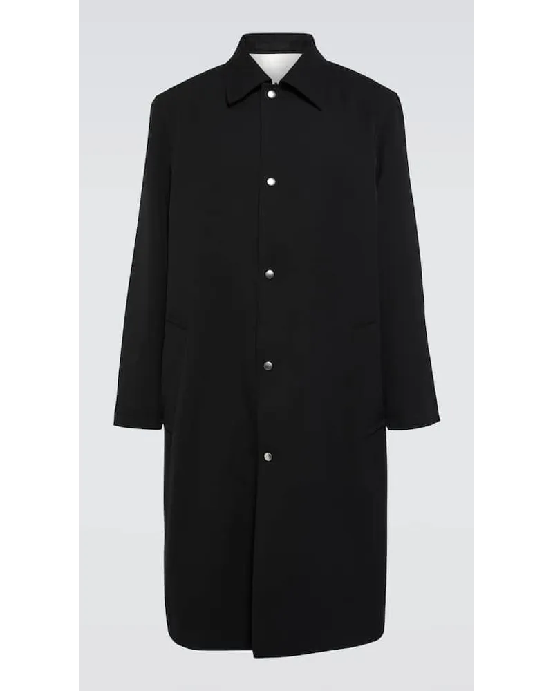 Jil Sander Cappotto oversize in lana Nero