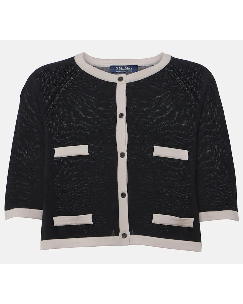 Max Mara Cardigan Martino in lana Nero