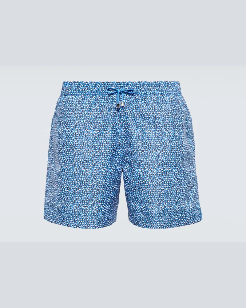 Sunspel Costume da bagno con stampa Blu