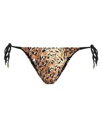 TROPIC of C Slip bikini Praia a stampa leopardo Marrone