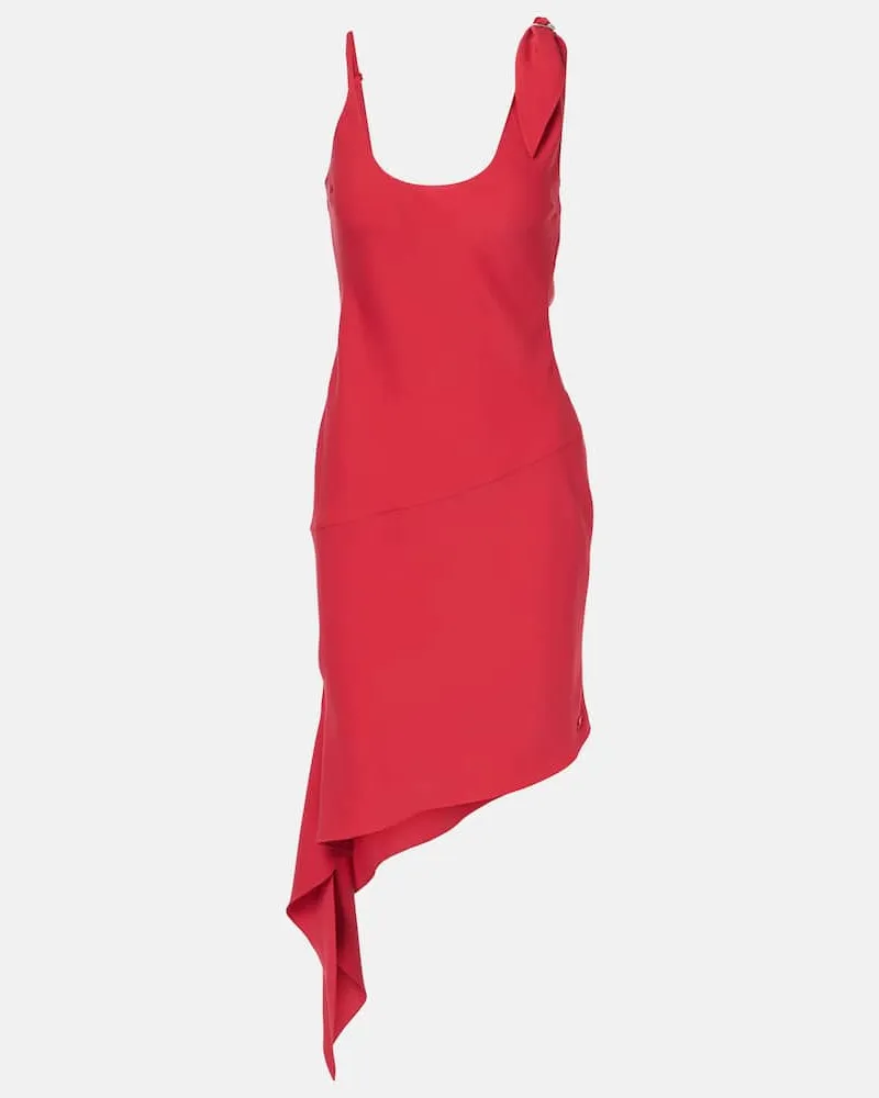 Courrèges CourrÃ¨ges Abito corto asimmetrico Rosso