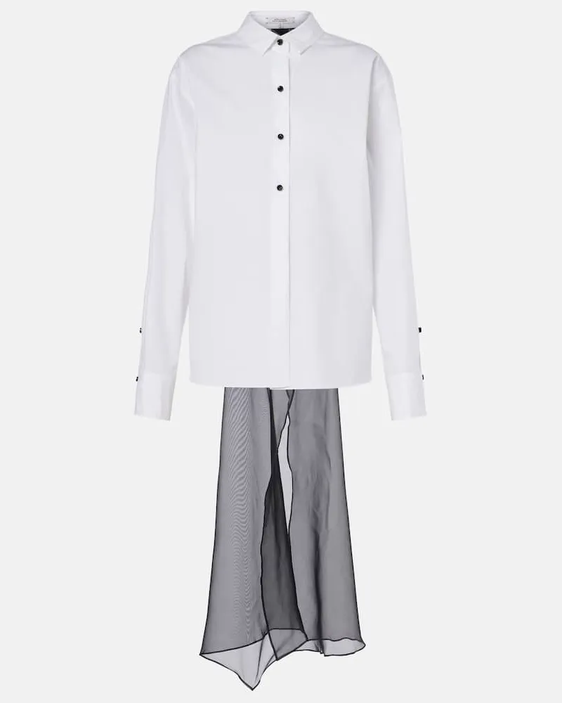Dorothee Schumacher Camicia Poplin Power in misto cotone Bianco