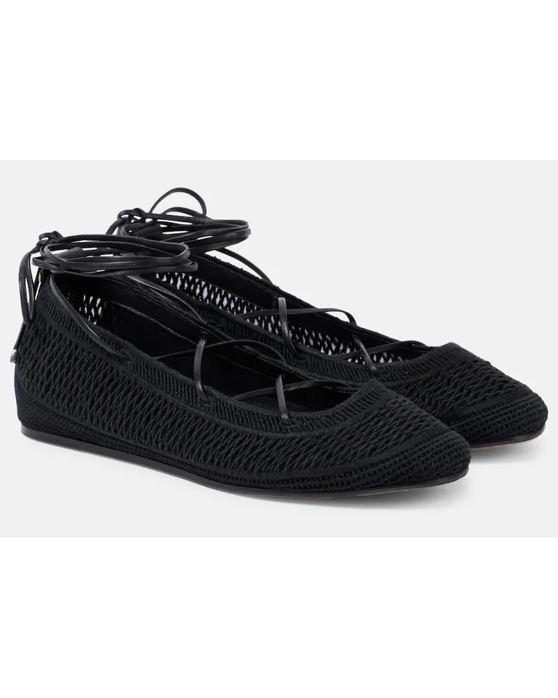 Isabel Marant Ballerine Belna in maglia Nero