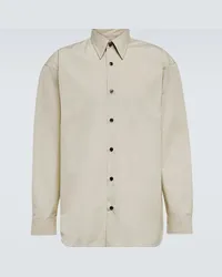 Dries van Noten Camicia Oxford Croom in popeline Beige