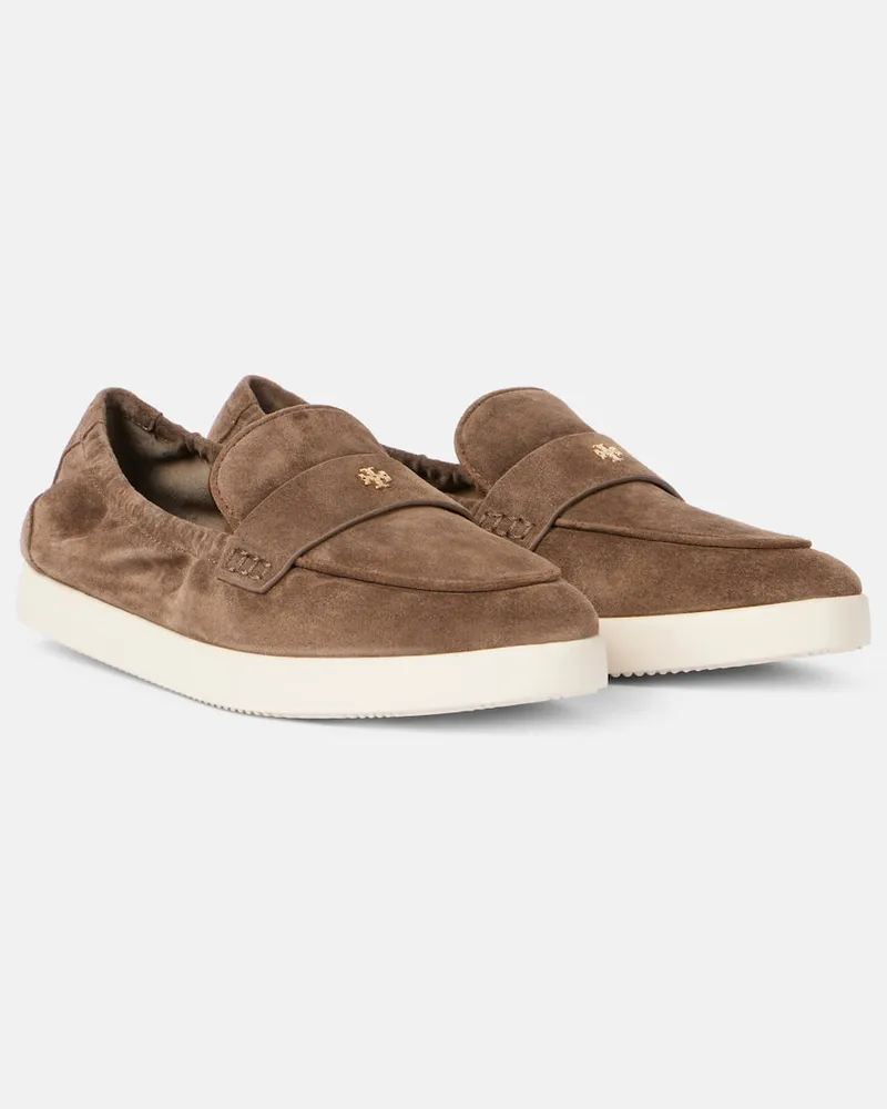 Tory Burch Mocassini Ballet Sport in suede Verde