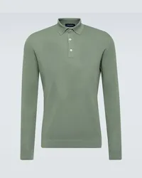 Thom Sweeney Polo in cotone Verde