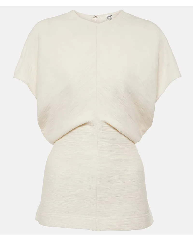Totême Top con ruches Bianco