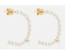 Persée Orecchini in oro 18kt con perle e diamanti