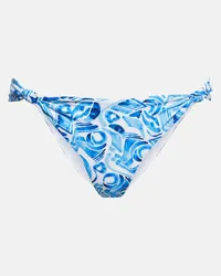 Rebecca Vallance Slip bikini Seine con stampa Blu