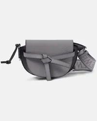 Loewe Borsa a spalla Gate Dual Mini in pelle Grigio