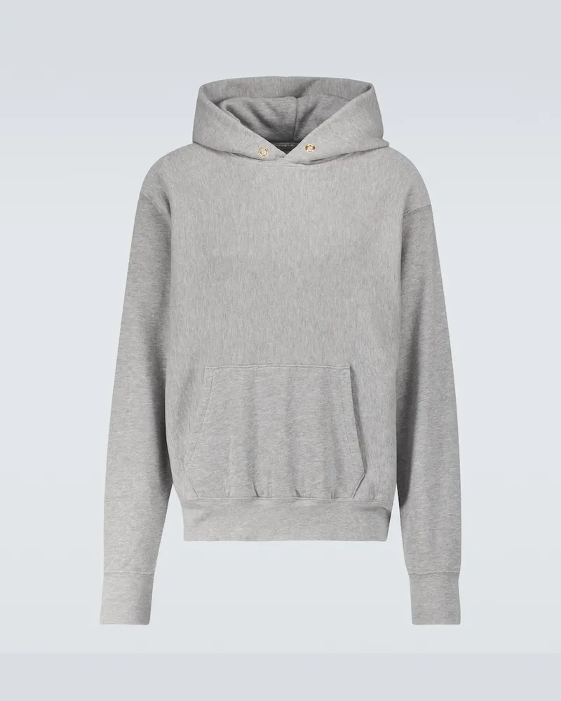 LES TIEN Felpa in cotone con cappuccio Grigio