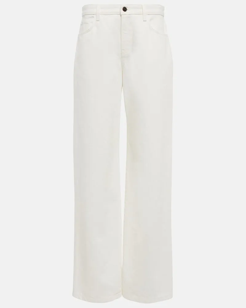 The Row Jeans Eglitta a gamba larga Bianco