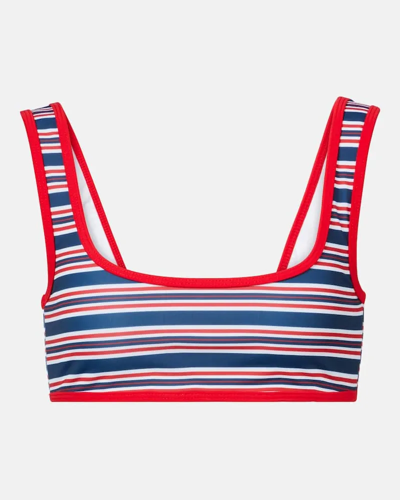 JADE SWIM Top bikini Rounded Edges a righe Multicolore