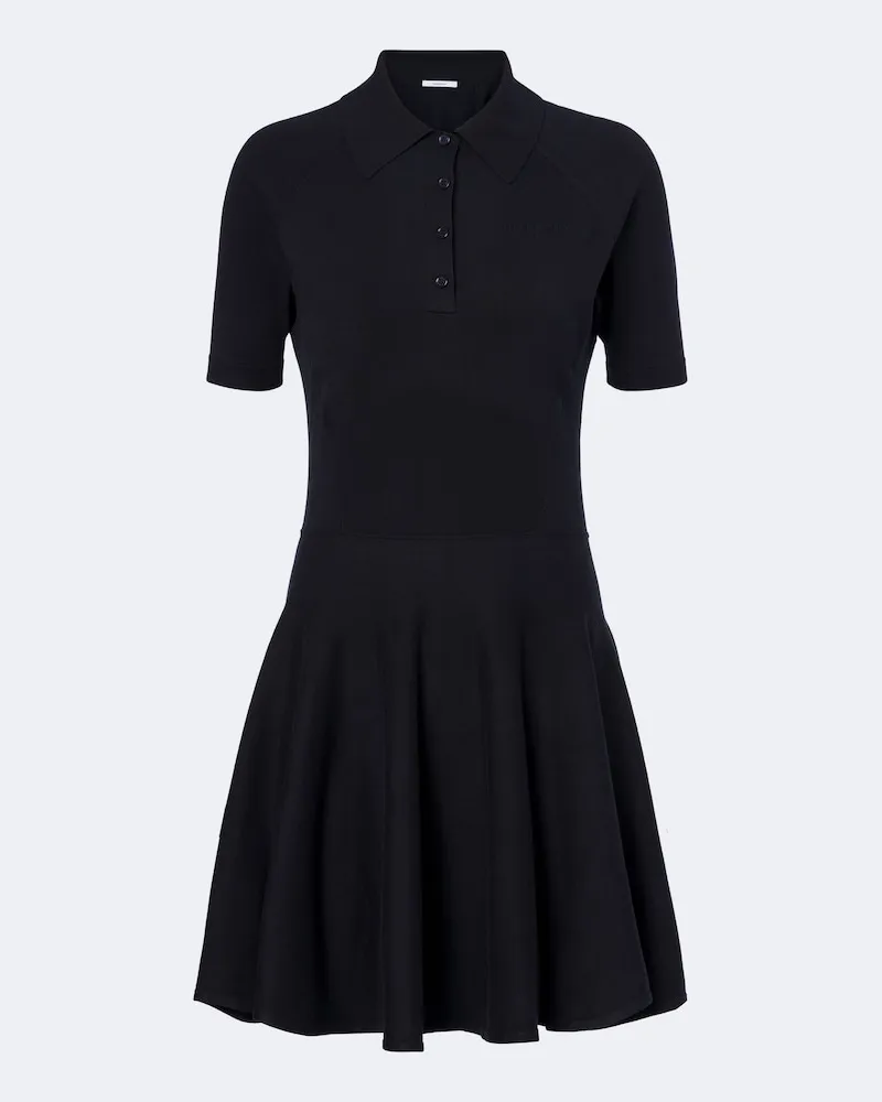 Givenchy Abito corto in misto cotone e seta Blu