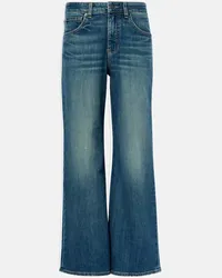 Nili Lotan Jeans a gamba larga Marlene a vita media Blu