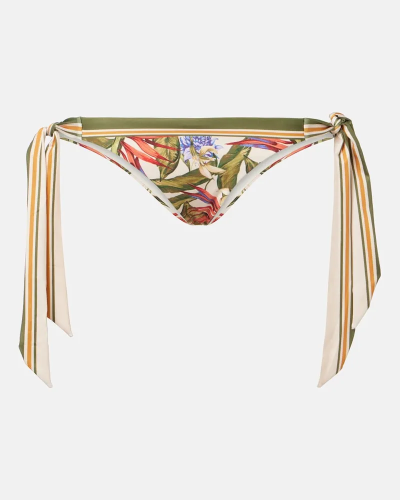 FARM Rio Slip bikini Strilitzia con stampa floreale Multicolore