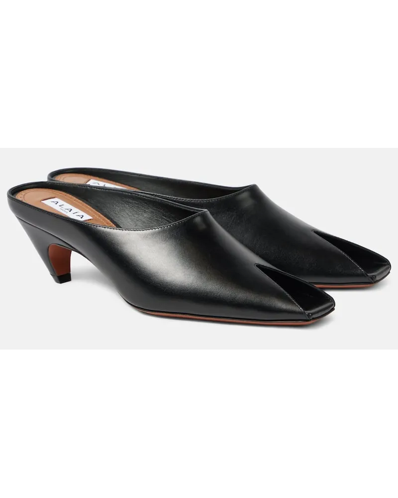 Alaïa AlaÃ¯a Mules 55 in pelle Nero